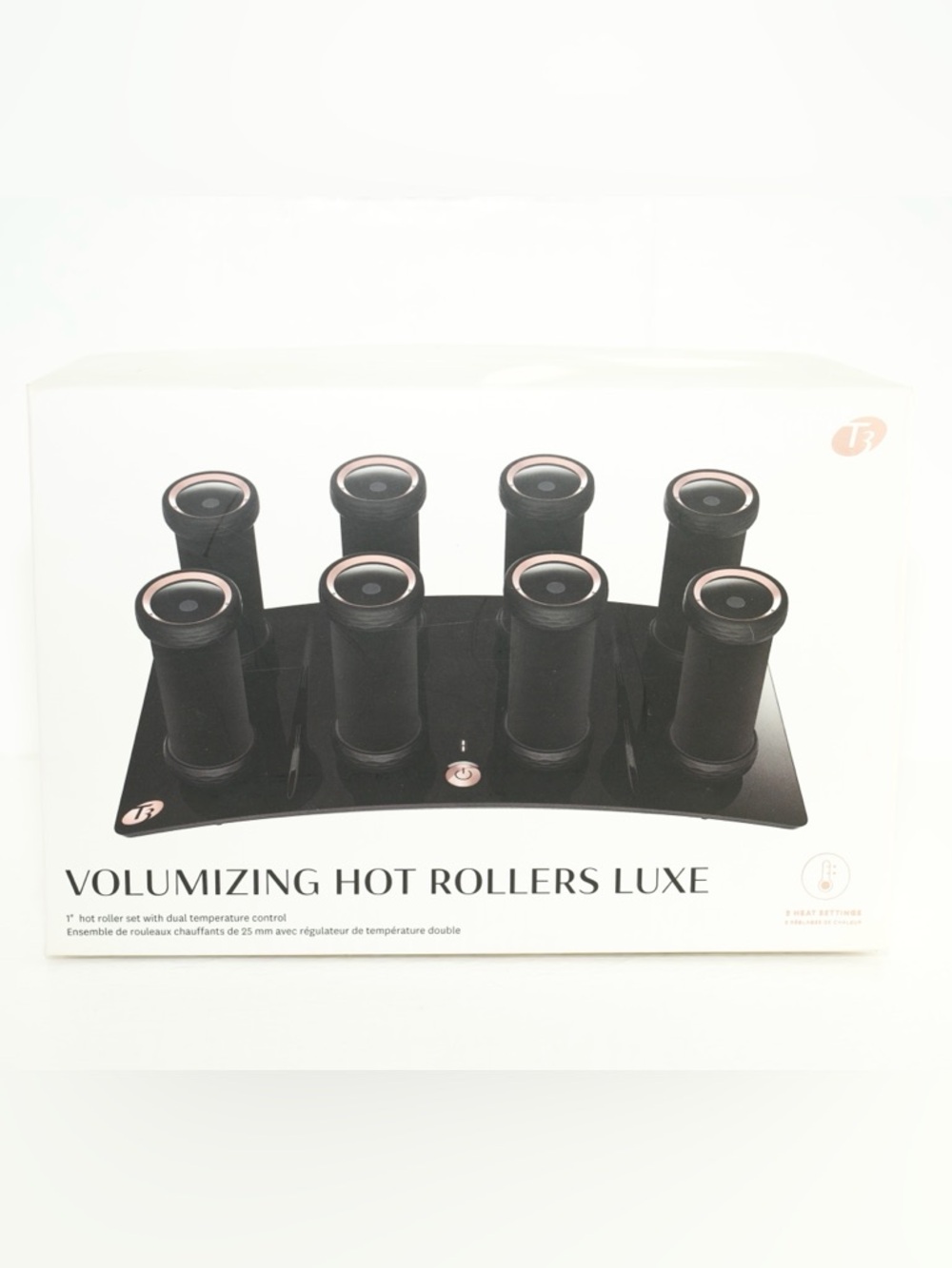 T3 VOLUMIZING HOT ROLLERS LUXE SET 1” Hair Rollers Set of 8 NEW!